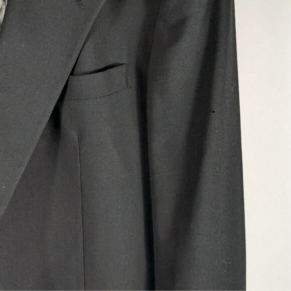 Givenchy Monsieur Mens 44R Blazer Jacket Black USA Made Wool Gold Buttons - Picture 5 of 5